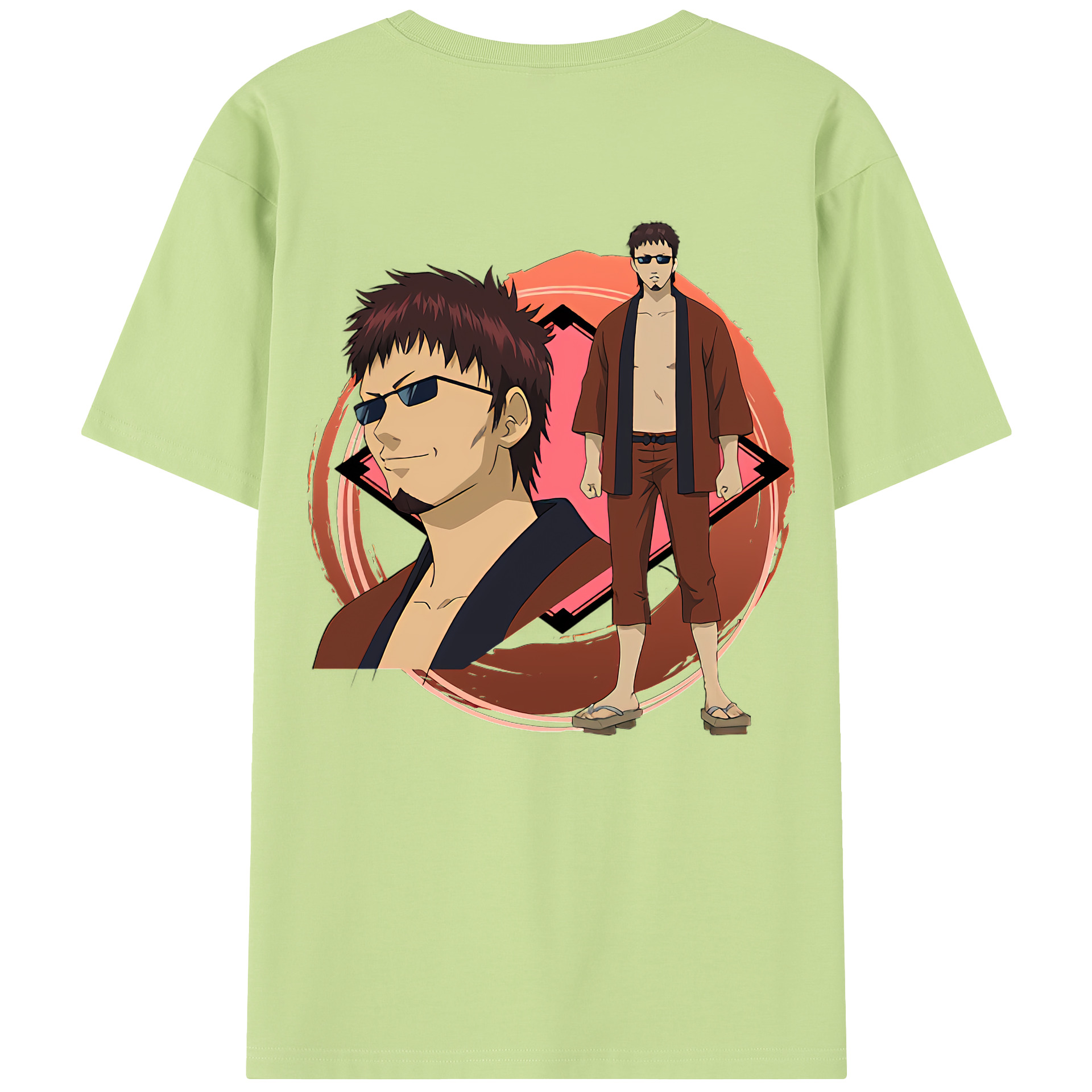 （画像用） ぎんたま 坂田銀時（さかたぎんとき） 神楽 志村新八（しむら しんぱち） GINTAMA Sakata Gintoki Kagura Shimura Shinpachi 綿100％半袖Tシャツ（背面プリント）
